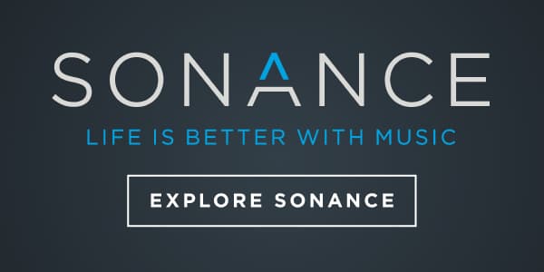 Sonance Large Rectangle Banner - Life is Better With Music