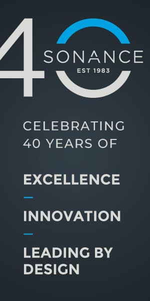 Sonance 40th Anniversary Half Page Banner