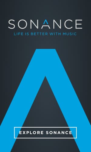 Sonance Half Page Banner - Life is Better With Music
