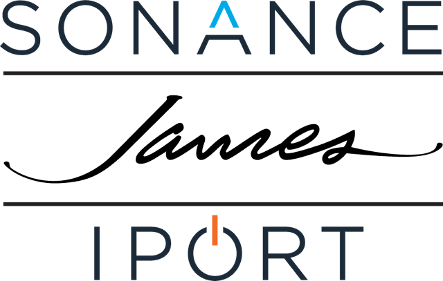 Sonance + James + IPORT Dark Logo